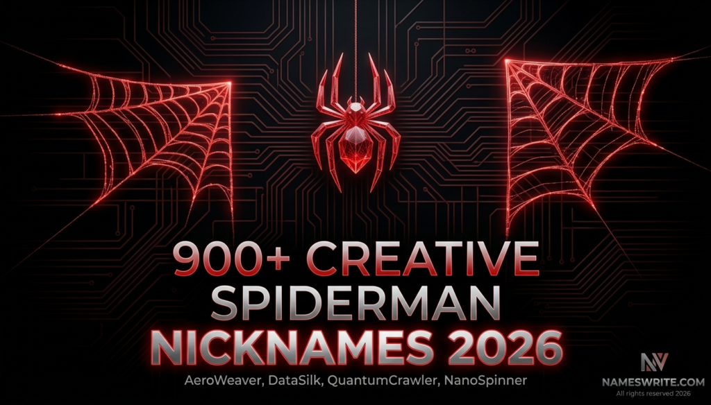 900+ Creative Spiderman Nicknames 2026 900+ Creative spiderman nicknames ideas 2026