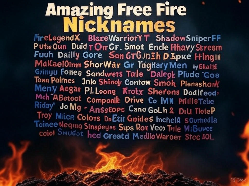 1000+ Amazing Free Fire Nicknames 2025