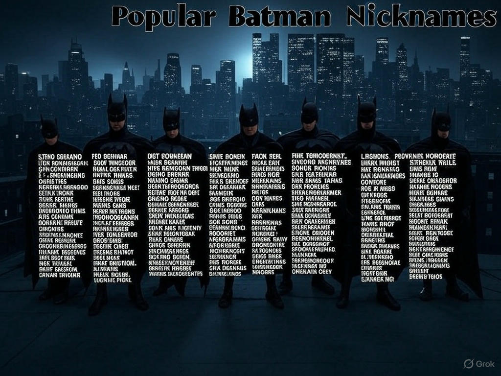 500+ Popular Batman Nicknames 2025