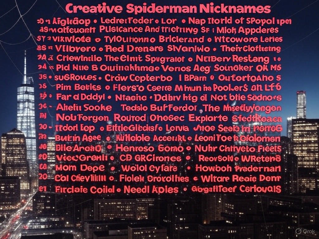 900+ Creative Spiderman Nicknames 2025