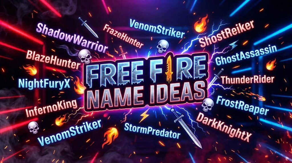 1000+ Amazing Free Fire Nicknames 2026 1000+ Amazing Free Fire Nicknames 2026