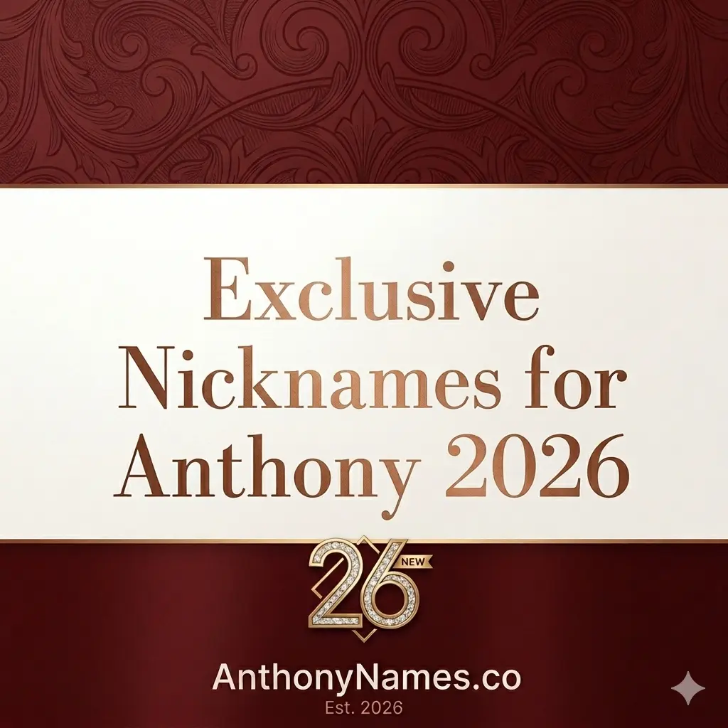 700+ Popular Nicknames for Anthony 2026 Popular Nicknames for Anthony 2026