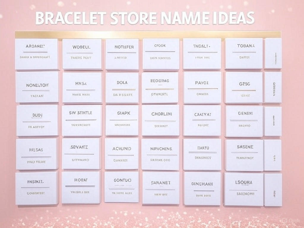 800+ Best Bracelet Store Name Ideas 2025
