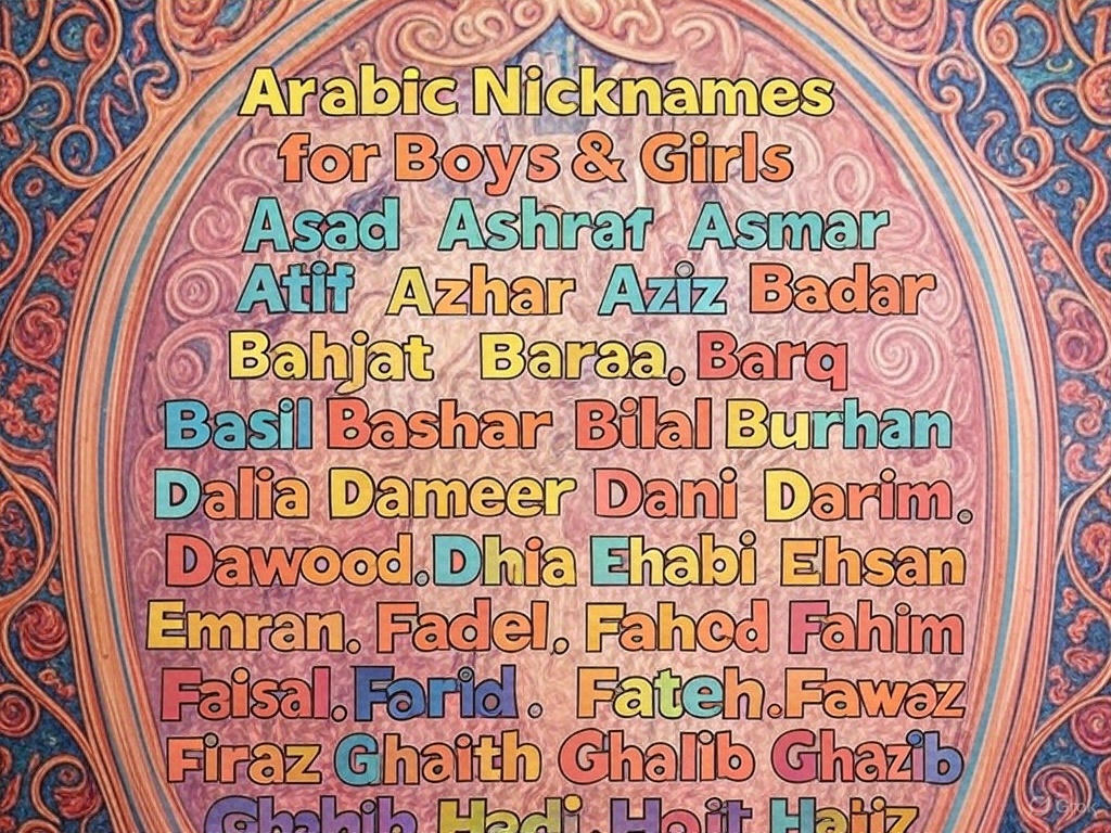 700+ Best Arabic Nicknames for Boys & Girls 2025