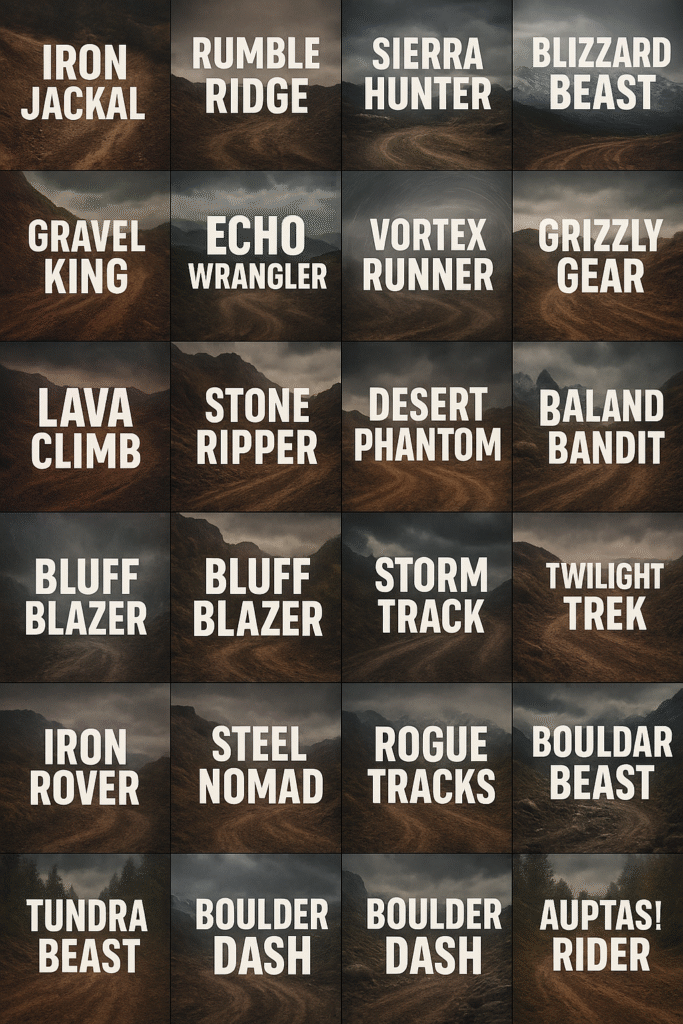 1200+ Fantastic Jeep name Ideas