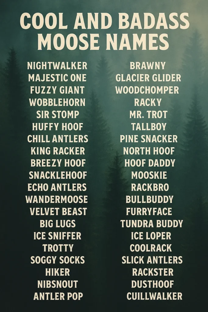 500+ Cool And Badass Moose Names