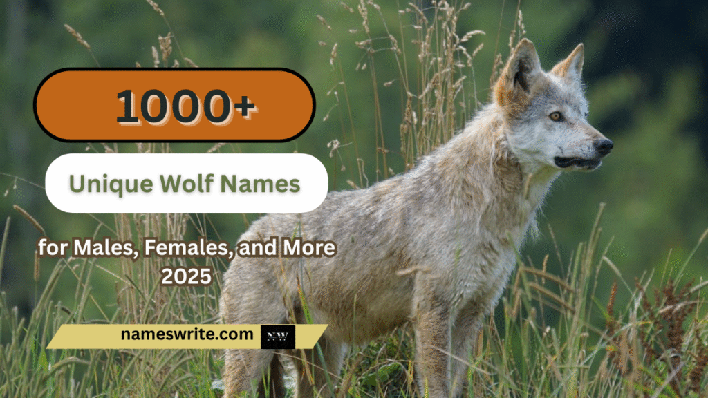 1000+ Unique Wolf Names for Males, Females, and More 2025