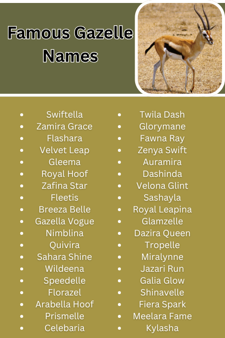 Famous Gazelle Names