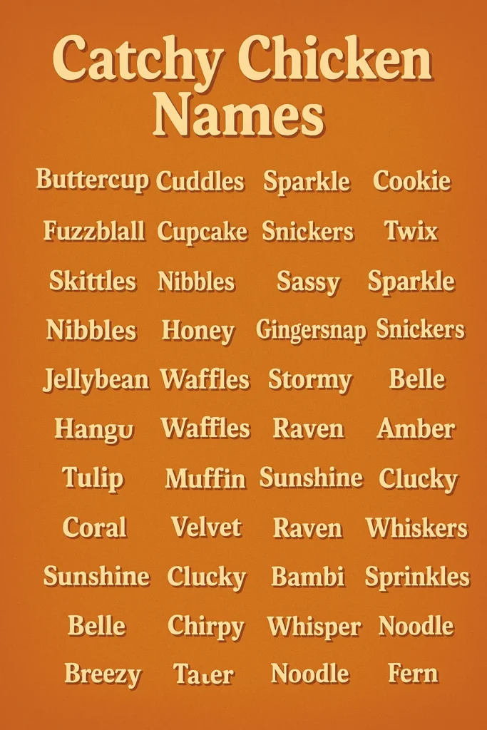 500+ Cute And Catchy Chicken Names