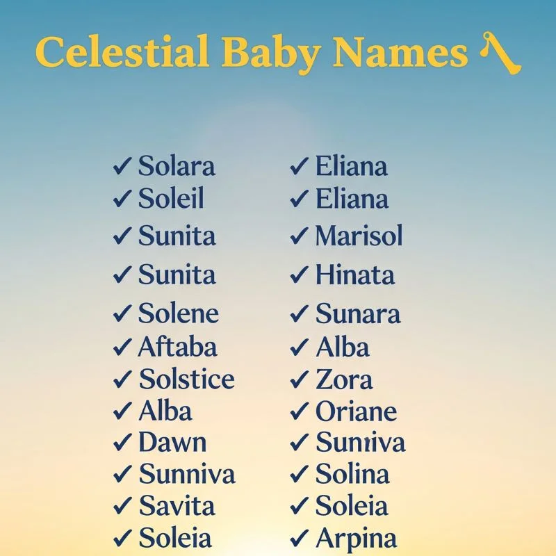 Celestial-themed baby names that shine with cosmic charm and meaning