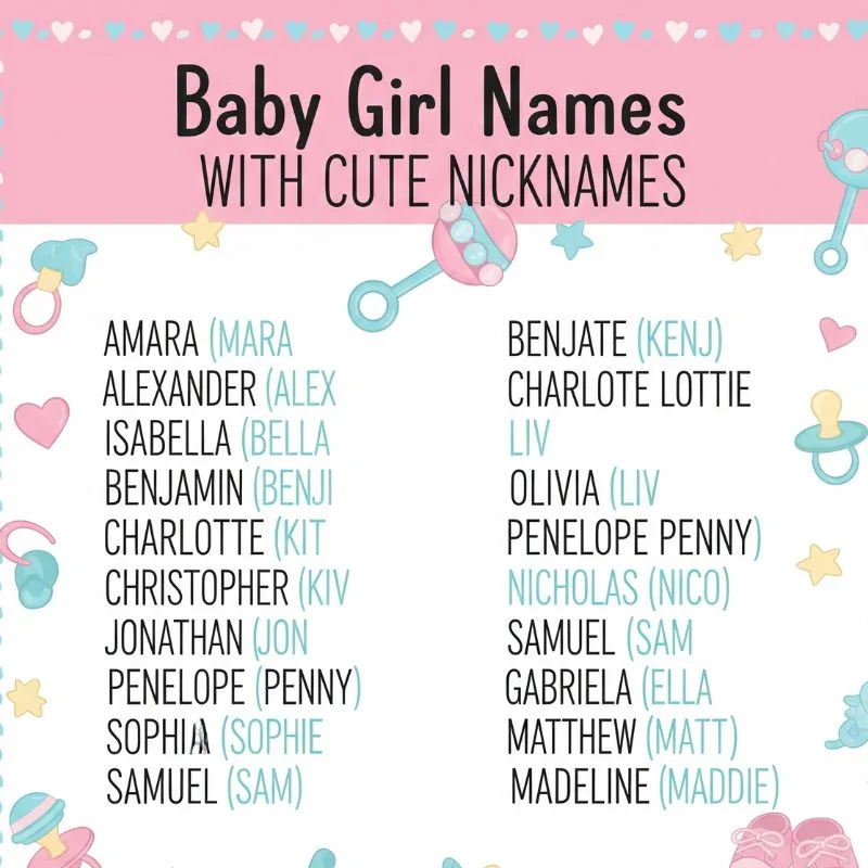 Baby girl laughing while holding a toy, illustrating unique baby girl names with cute nicknames.