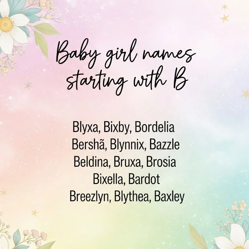 Baby girl smiling with a toy block showing the letter B up close