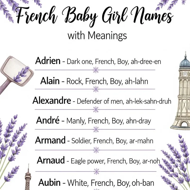 Sophisticated French girl names with timeless charm and beautiful meanings