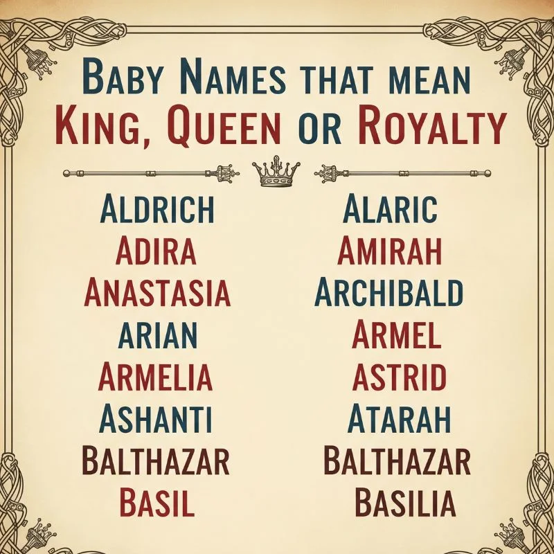 Unique royal baby names inspired by kings, queens, and noble families