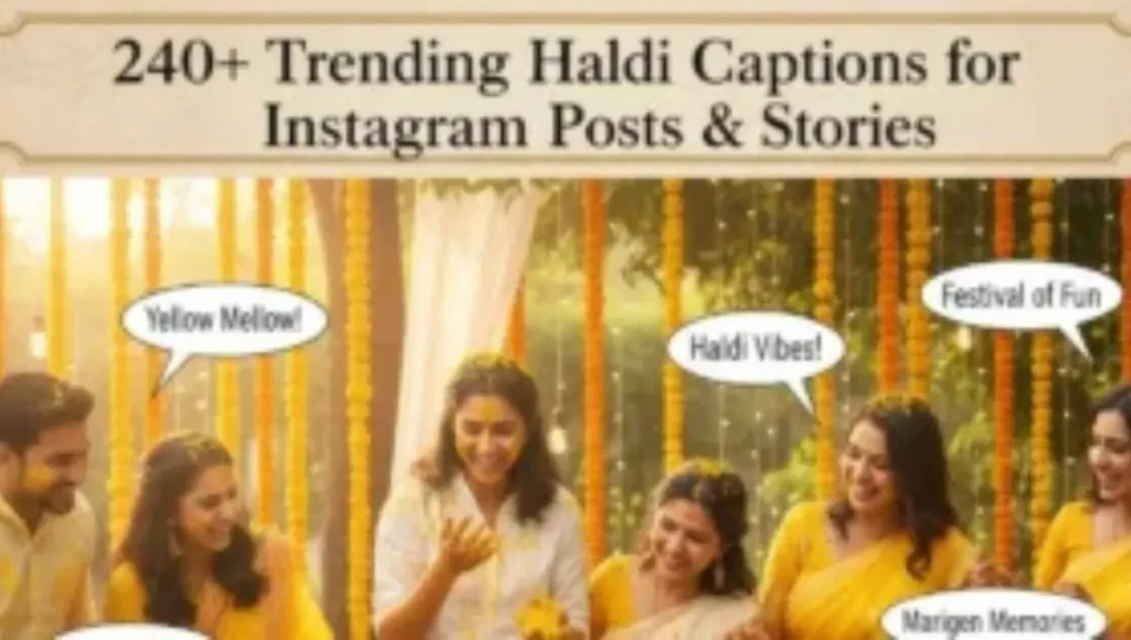 240+ Trending Haldi Captions for Instagram Posts & Stories