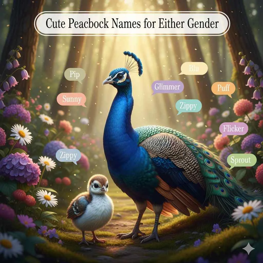 Cute Peacock Names for Either Gender