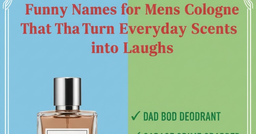 650+Funny Names for Mens Cologne That Turn Everyday Scents into Laughs names for mens cologne