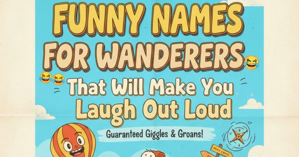 600+ Funny Names for Wanderer That Will Make You Laugh Out Loud Funny Names for Wanderer