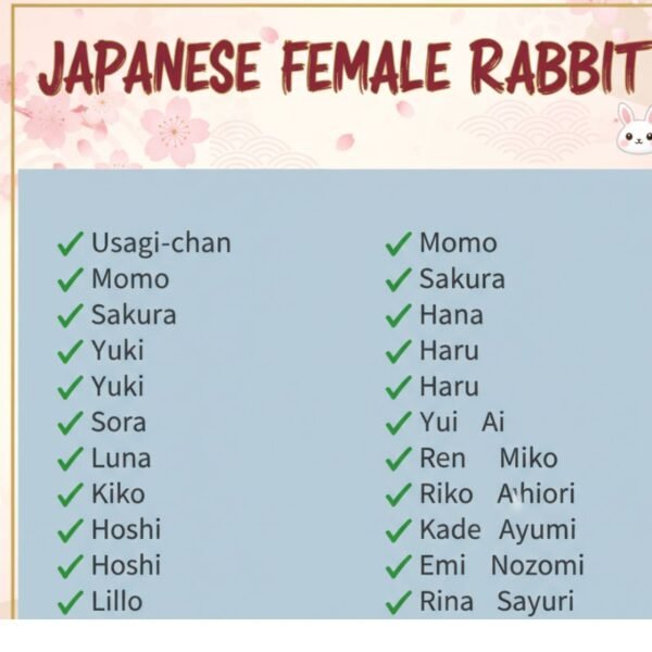 450+Popular Popular Japanese Rabbit Names for Your Adorable Pet for ...