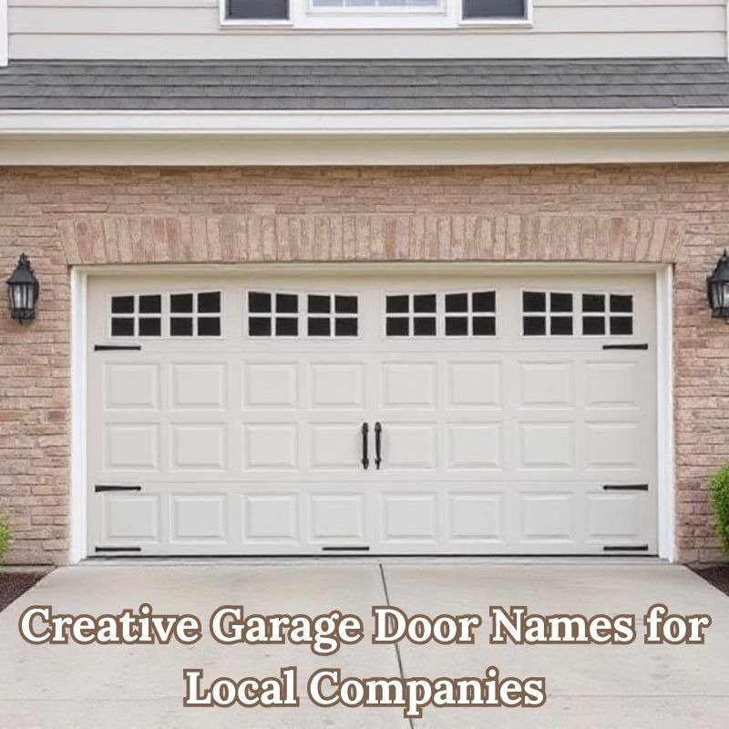 Creative Garage Door Names for Local Companies