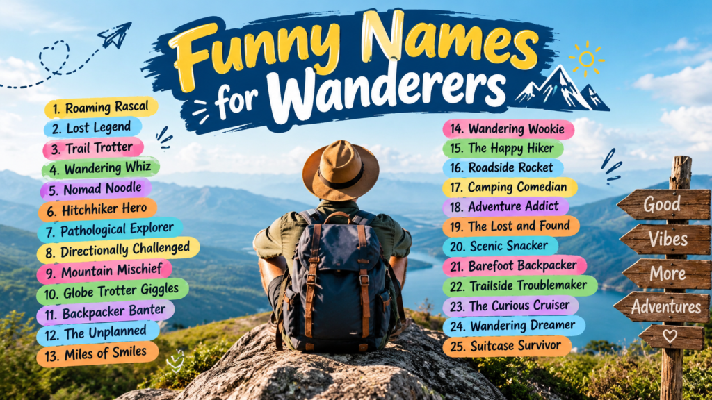 Creative and Funny Wanderer Names for Travel Adventures