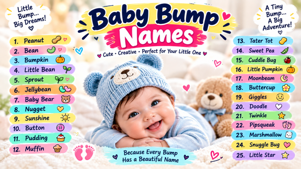 Cute Baby Bump Names for Your Little One