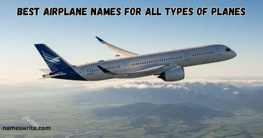 Best Airplane Names for All Types of Planes