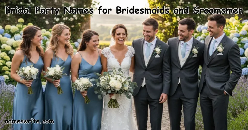 Bridal Party Names for Bridesmaids and Groomsmen