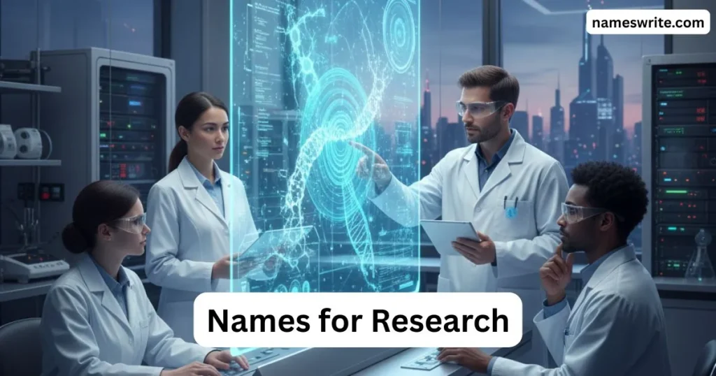Best Names for Research Simple and Engaging Alternatives