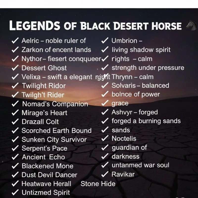 A majestic Black Desert Online horse running freely across vast landscapes