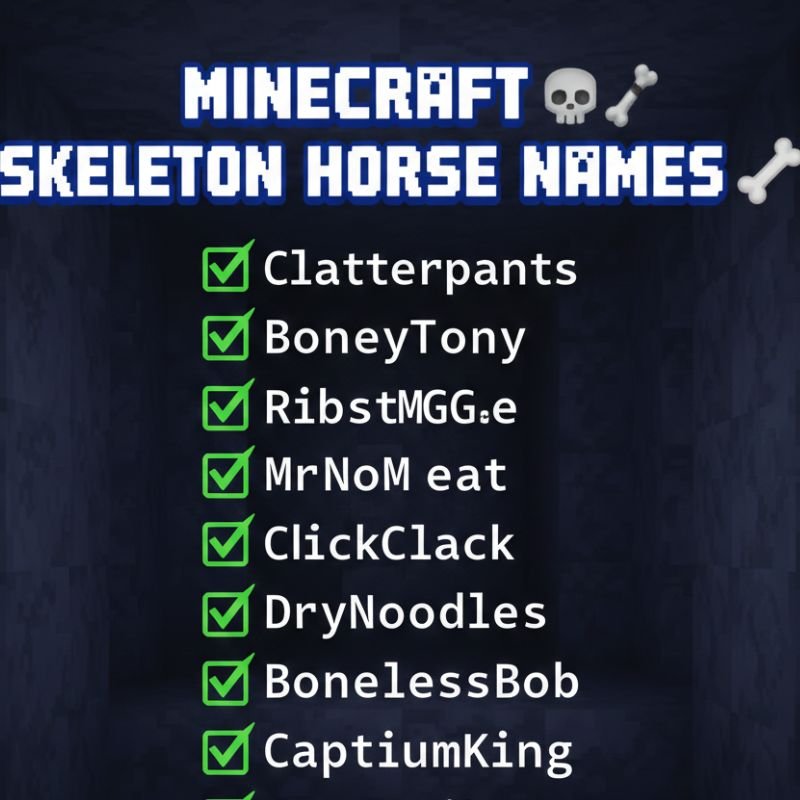 Player riding a glowing skeleton horse at night in Minecraft.