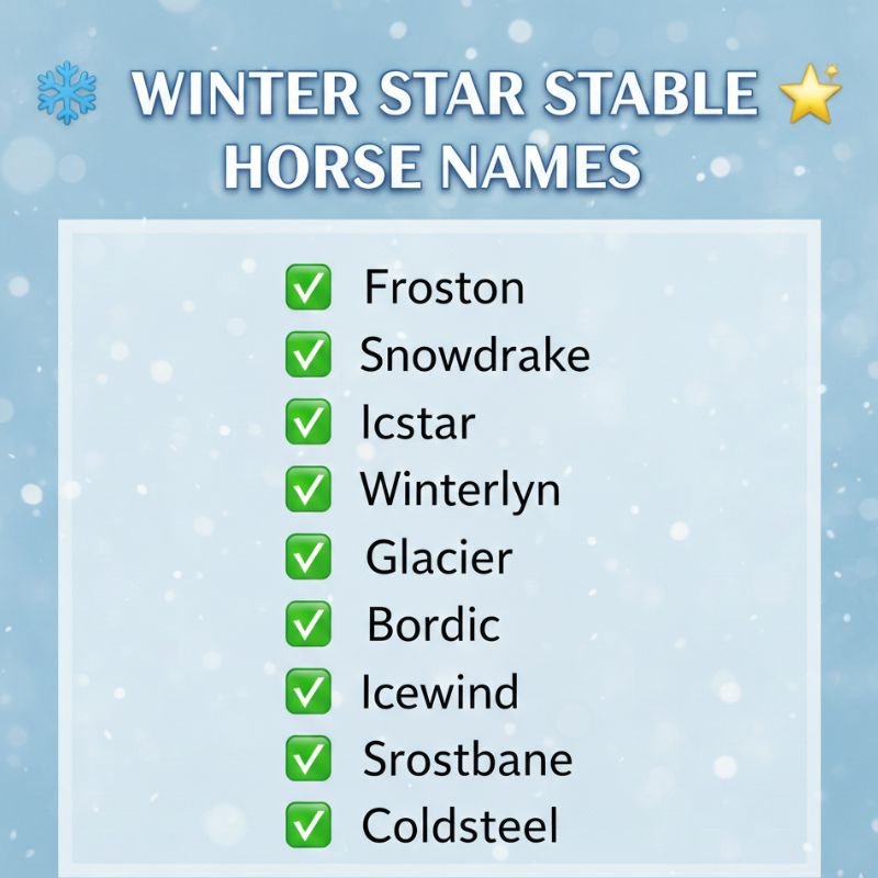Beautiful Star Stable horse with a winter-themed mane