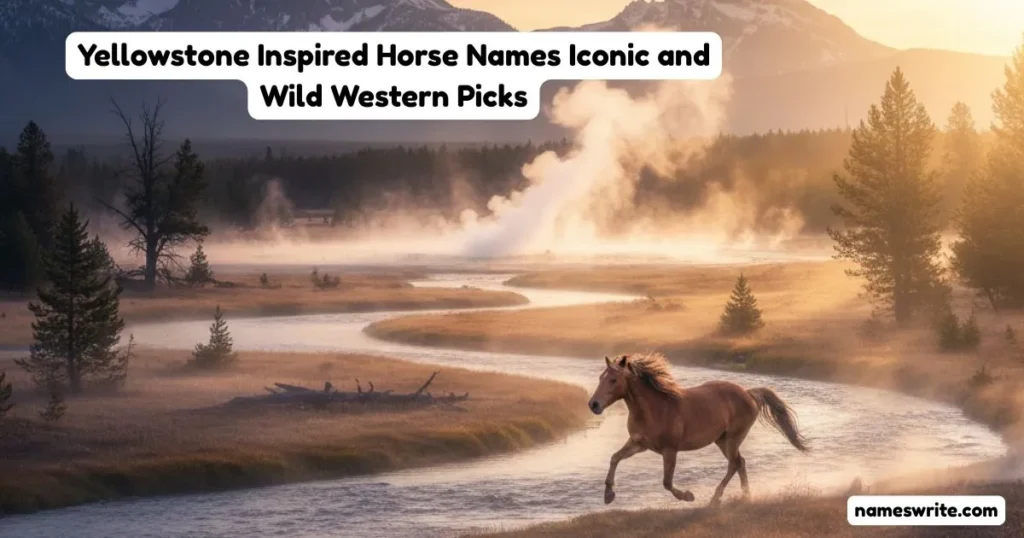 Yellowstone Inspired Horse Names Iconic and Wild Western Picks